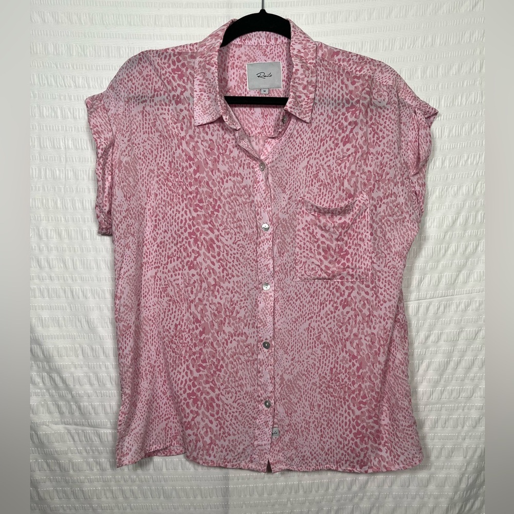 Rails Women’s WHITNEY SHIRT IN PINK BOA size medium